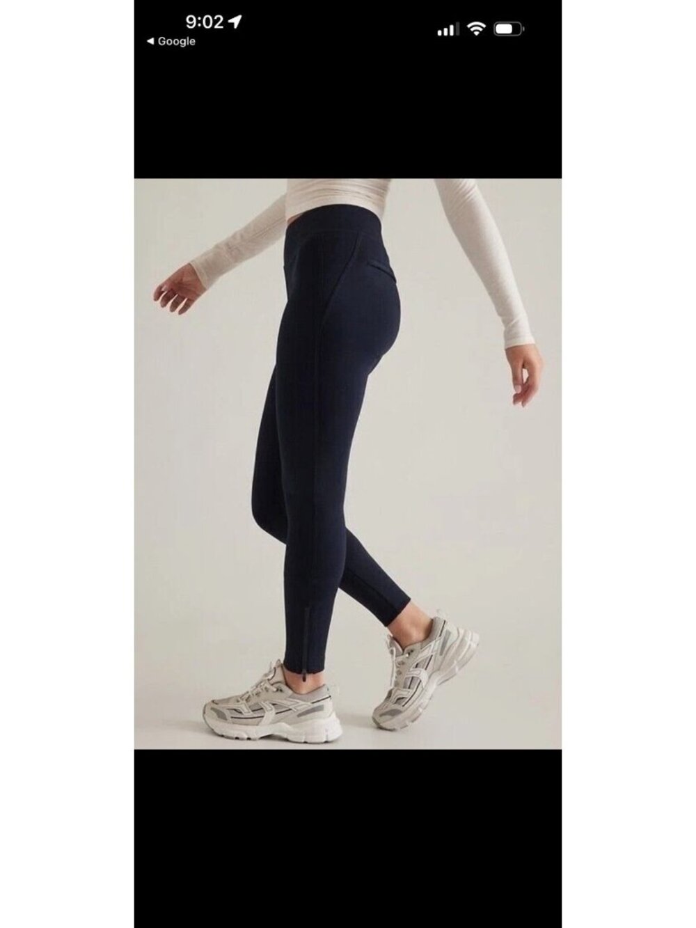 ATHLETA Delancey Skyline Tight Pants Large Style #658309 Work Travel Commute